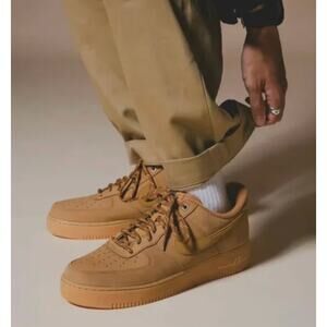 Nike Air Force 1 Low LV8 GS BQ5485 700 Youth 6Y Wheat Gum Light Sneaker Shoes